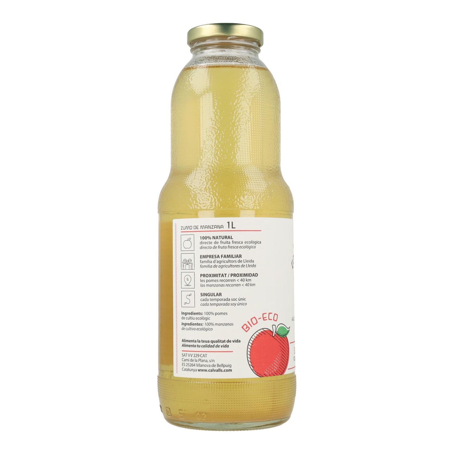 Zumo de Manzana ECO Cal valls 1 L