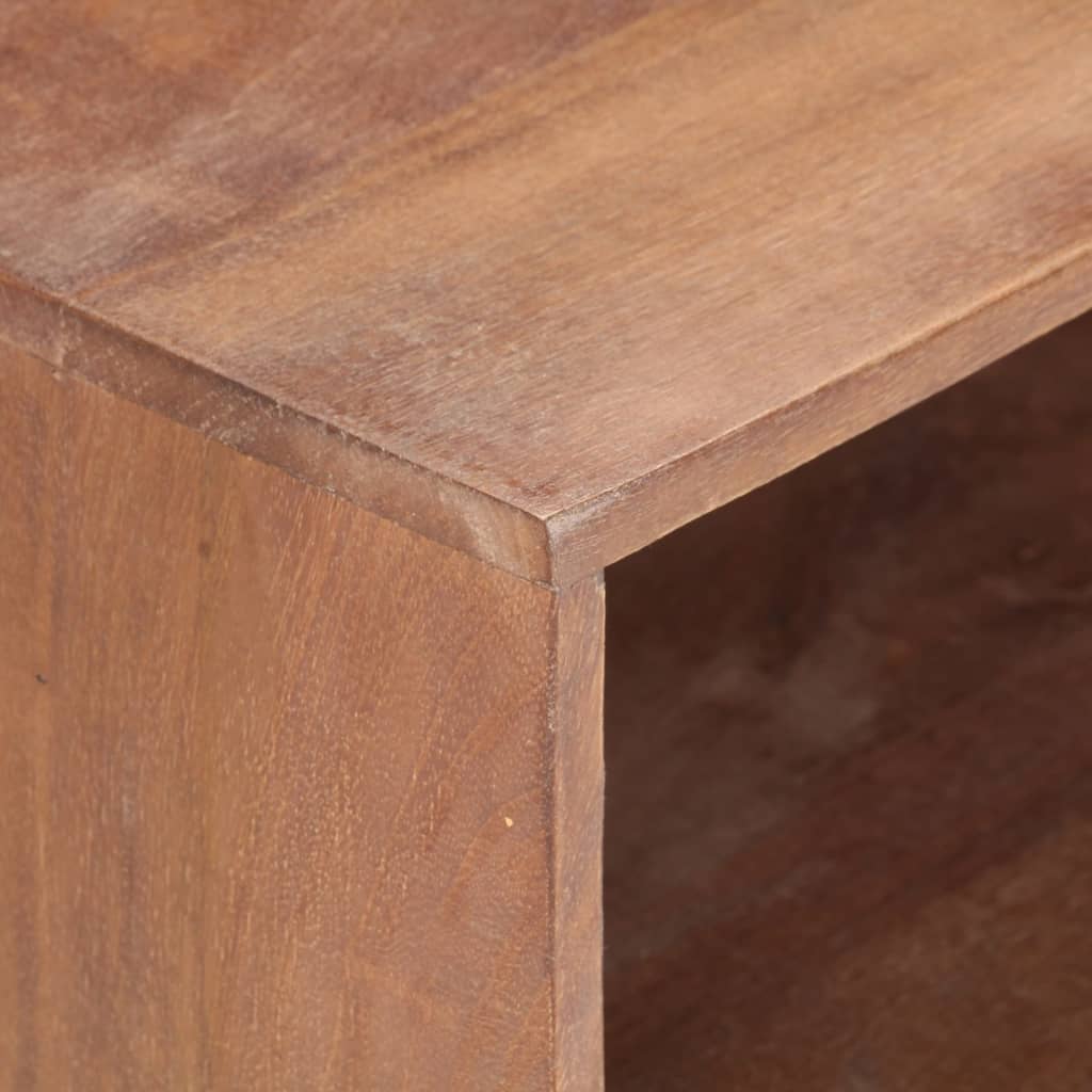 Mesita De Noche De Madera Maciza De Mango 40x30x50 Cm_4