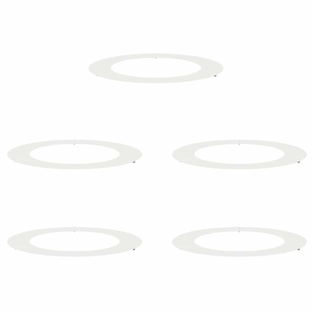 Adecuado Para Anillos De Árbol Plano 5 Uds. Ø60/90 Cm Acero_0