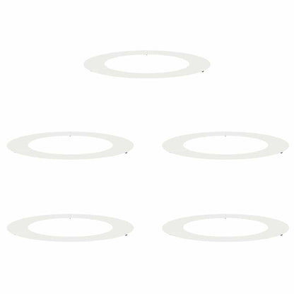 Adecuado Para Anillos De Árbol Plano 5 Uds. Ø60/90 Cm Acero_0