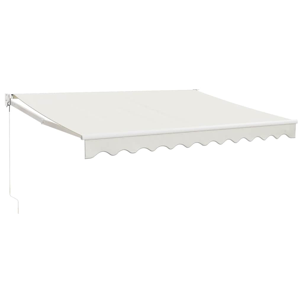 Toldo Retráctil Aluminio Y Tela Color Crema 3x2,5 M_0