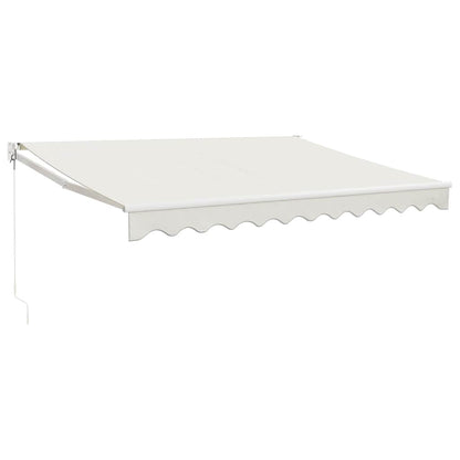 Toldo Retráctil Aluminio Y Tela Color Crema 3x2,5 M_0