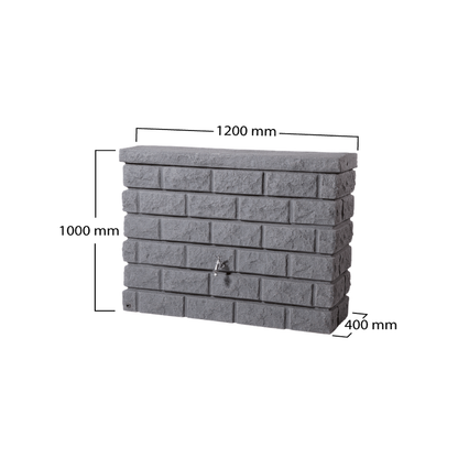 Depósito de agua de lluvia Rocky granito Graf 400 L_2