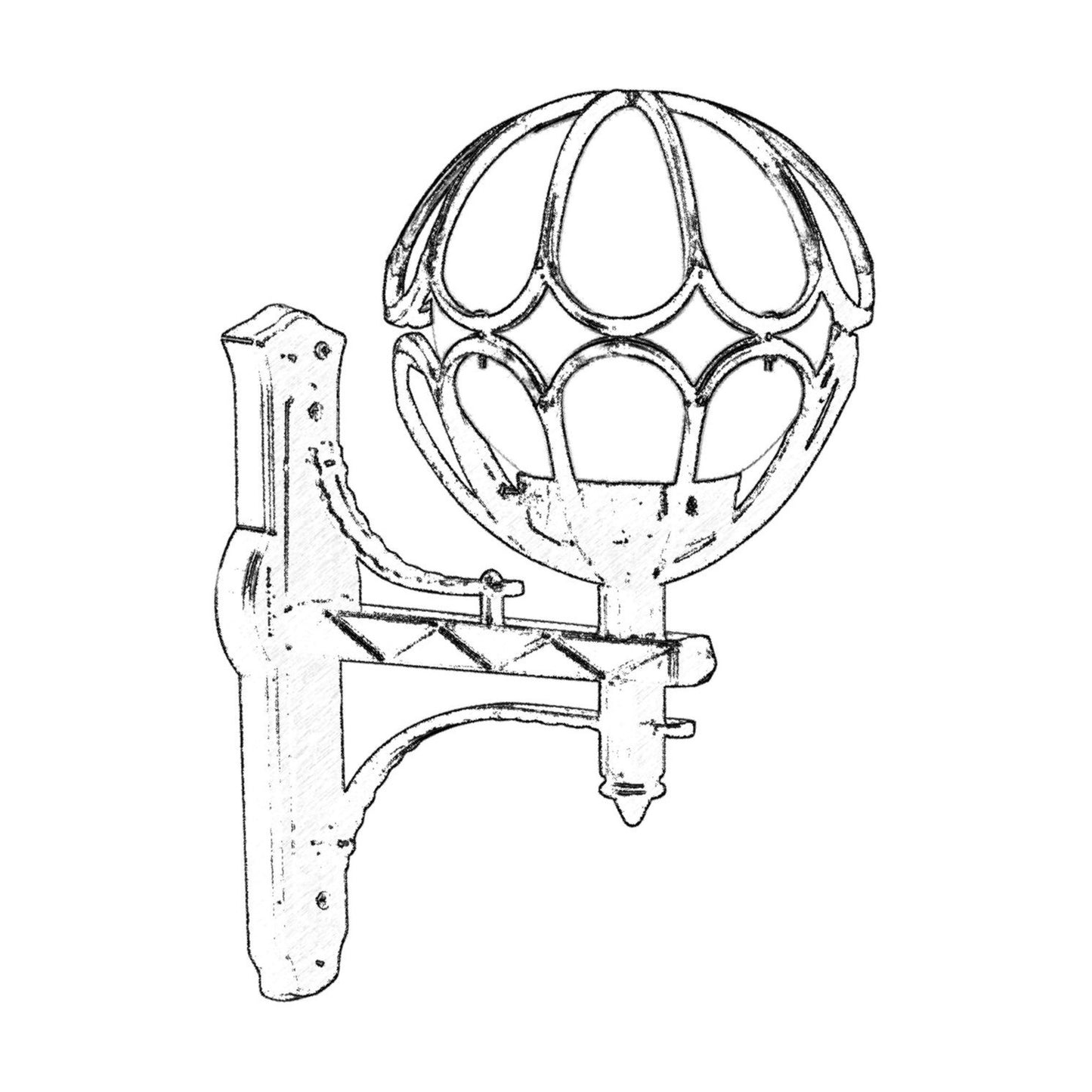 Aplique De Pared Para Exterior, Abs , Negro, 35x23x50, Casquillo E 27 Max 60 W_1