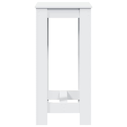 Mesa Alta De Bar Madera De Ingeniería Blanca 51x50x103,5 Cm_3