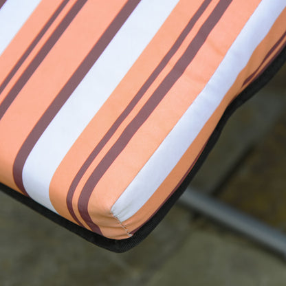Outsunny 2 Tumbonas Plegables Con Respaldo Ajustable 60x75x65-102 Cm Naranja_4