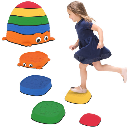 Aiyaplay Conjunto De Piedras De Equilibrio Para Niños Apilables De 5 Piezas_0