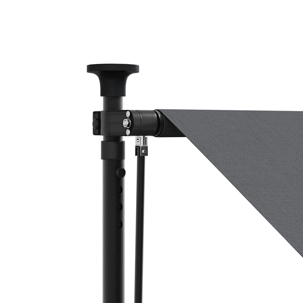 Toldo Retráctil De Tela Y Acero Gris Antracita 250x150 Cm_5