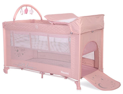 Cuna De Viaje Noemi Plus (2 Niveles) Mellow Rose_2