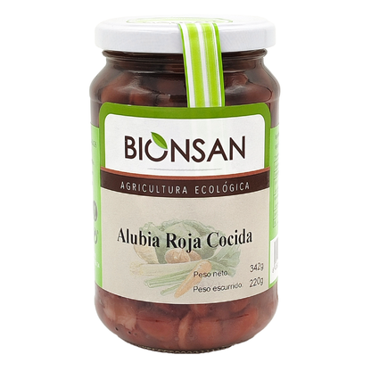 Alubias Rojas Cocidas Ecológicas 220gr_0