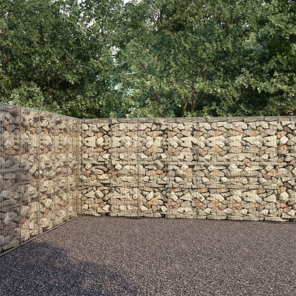 Muro De Gaviones Con Cubiertas Acero Galvanizado 900x50x200 Cm / Vetonek_4