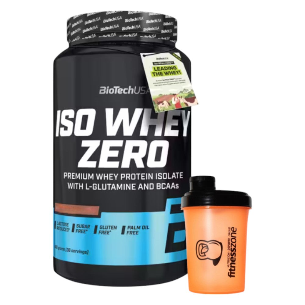 Iso Whey Zero 908 Gr + ¡shaker Fitnesszone De Regalo! Galleta - Crema
