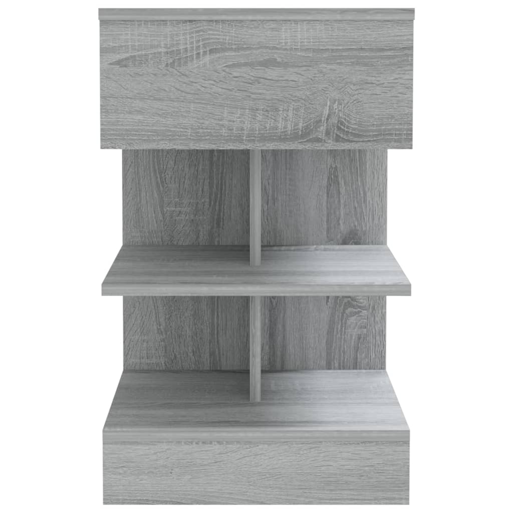 Mesitas De Noche 2 Uds Madera Gris Sonoma 40x35x65 Cm_4