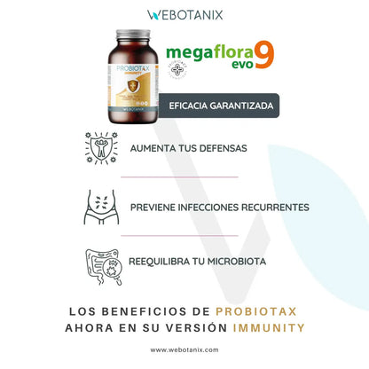 Probiotax Immunity Defensas WeBotanix 45 cápsulas