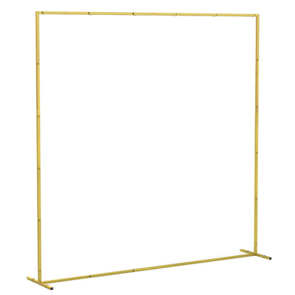 Outsunny Arco De Jardín Para Rosas De Metal Resistente A La Intemperie Dorado_0