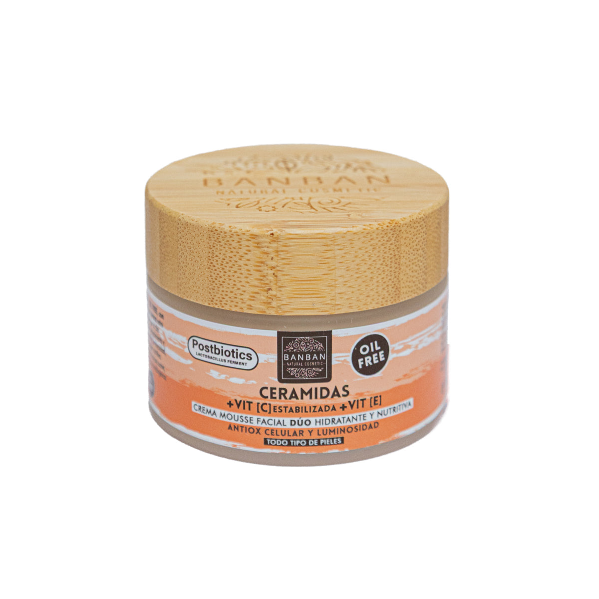 Crema Mousse Facial Dúo Ceramidas y Vitamina C 50ml Banban