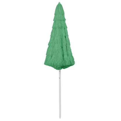 Vidaxl Sombrilla De Playa Hawaii Verde 300 Cm_1