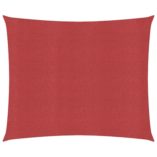Vidaxl Toldo De Vela Rojo Hdpe 160 G/m² 5x5 M_0