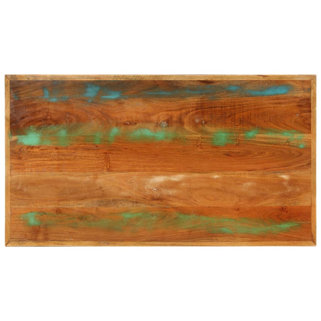 Mesa De Centro Madera Maciza Reciclada 100x55x45 Cm_2