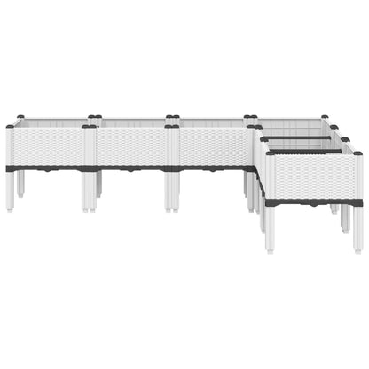 Jardinera Con Patas Pp Blanco 160x120x42 Cm_2