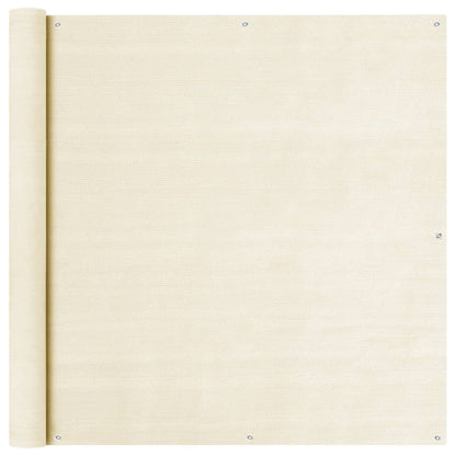 Vidaxl Toldo Para Balcón Hdpe Crema 120x600 Cm_0