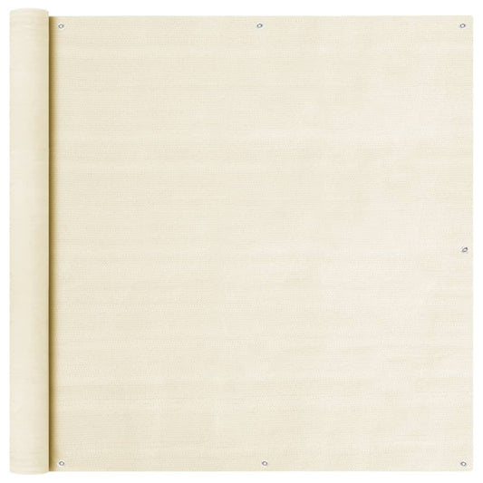 Vidaxl Toldo Para Balcón Hdpe Crema 120x600 Cm_0