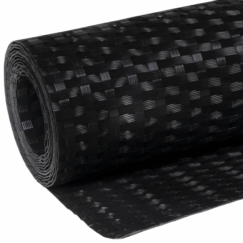 Toldo Para Balcón Ratán Sintético Negro 500x90 Cm / Vetonek_4