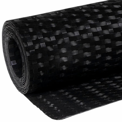 Toldo Para Balcón Ratán Sintético Negro 500x90 Cm / Vetonek_4
