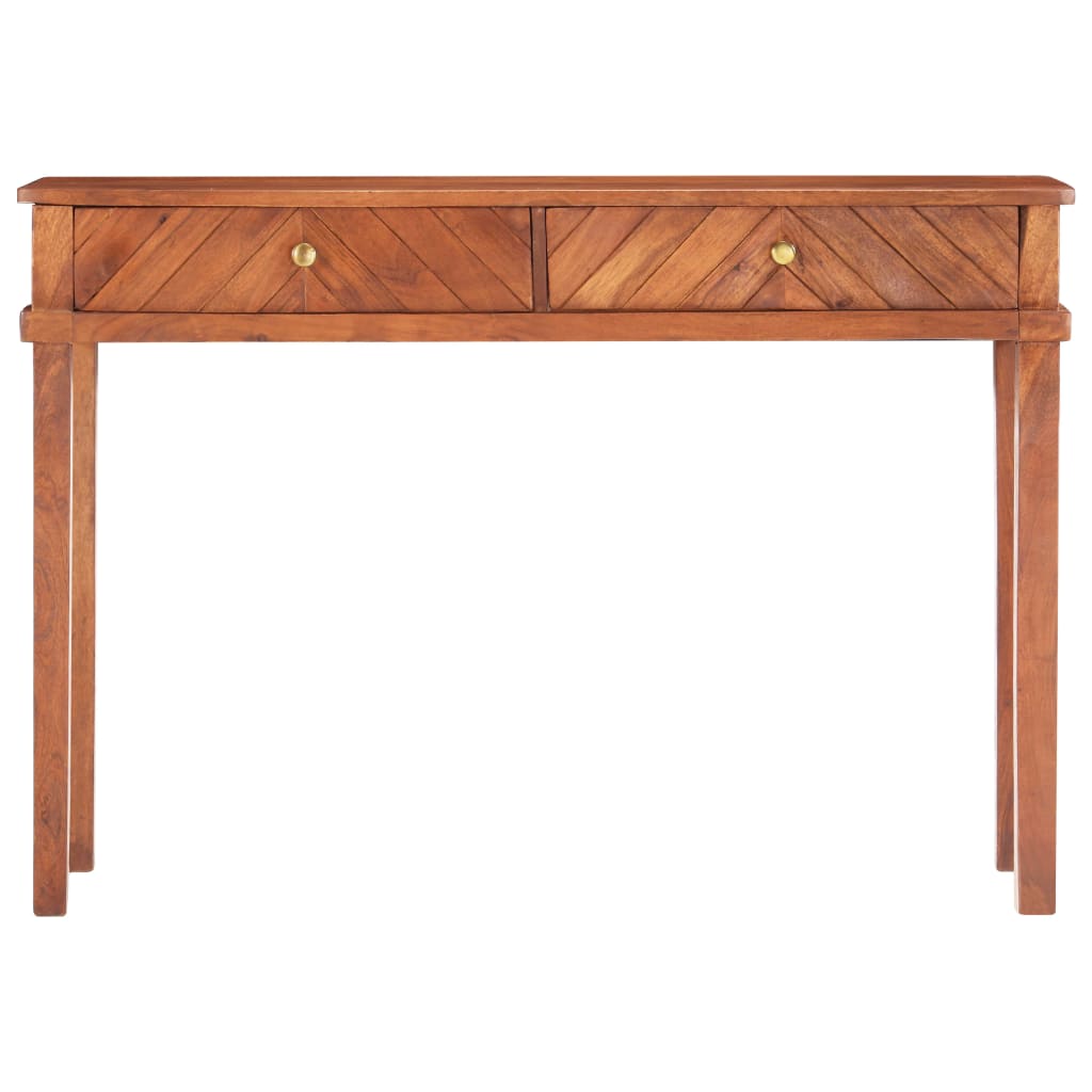Mesa Consola De Madera Maciza De Acacia 110x40x76 Cm_1
