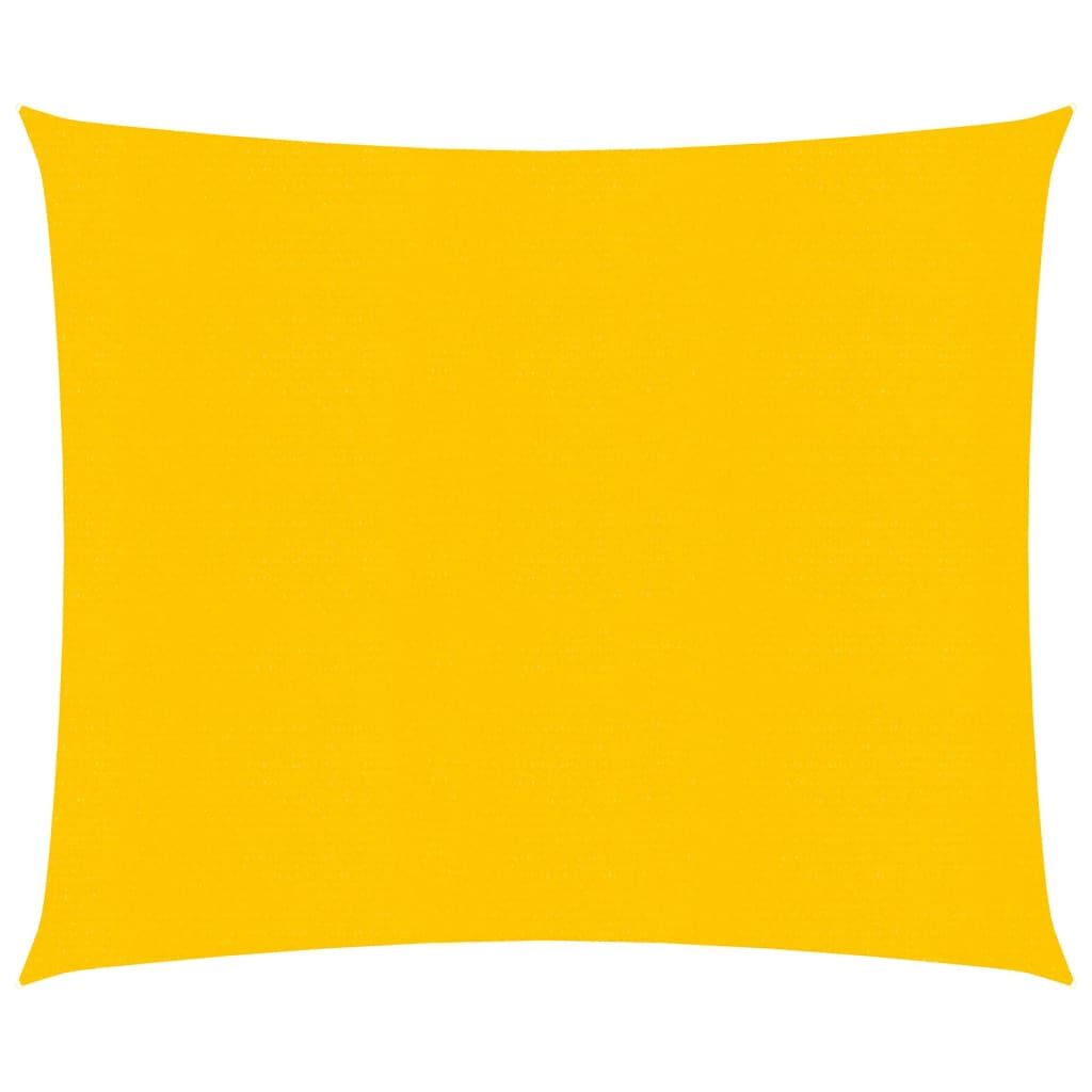Vidaxl Toldo De Vela Cuadrado Hdpe Amarillo 160 G/m² 4x4 M_0