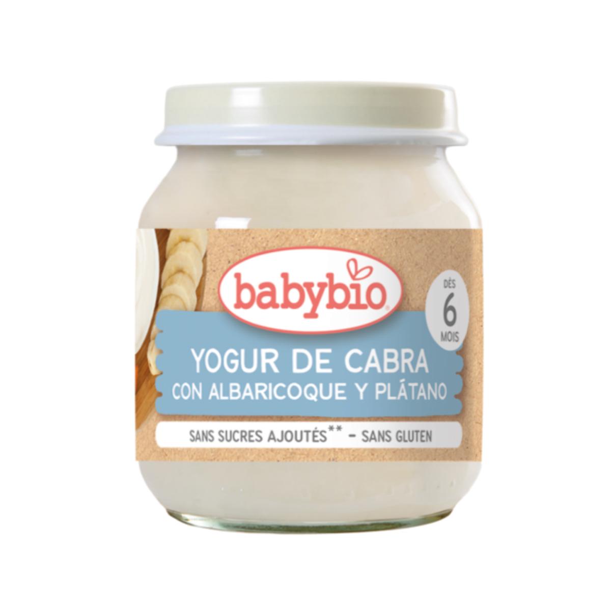 Yogur de Albaricoque y Plátano con Leche de Cabra Ecológica Babybio 2x130gr