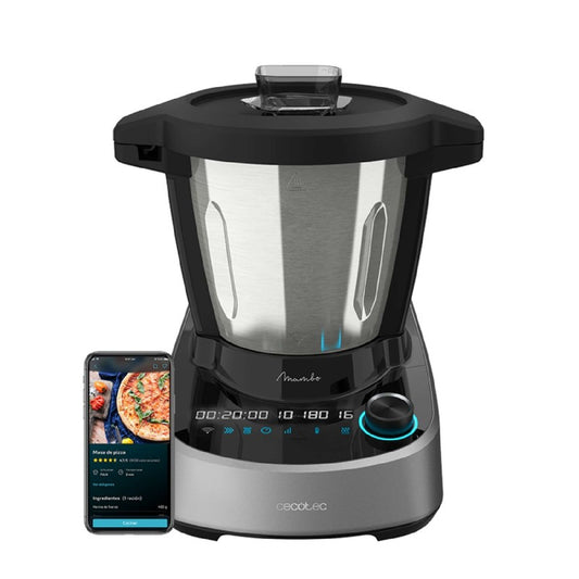 Robot De Cocina Multifunción Mambo 11090. 1600 W, 37 Funciones, App, Báscula Y Jarra De 3,3 Litros De Acero Inoxidable Apta Para Lavavajillas, Recet_0