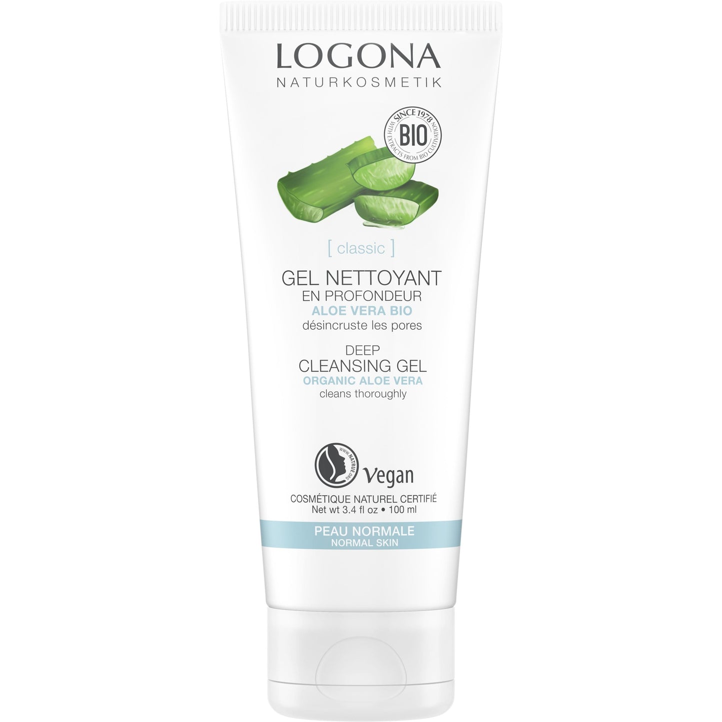 Gel Limpieza profunda Aloe Vera Bio Logona, 100ml