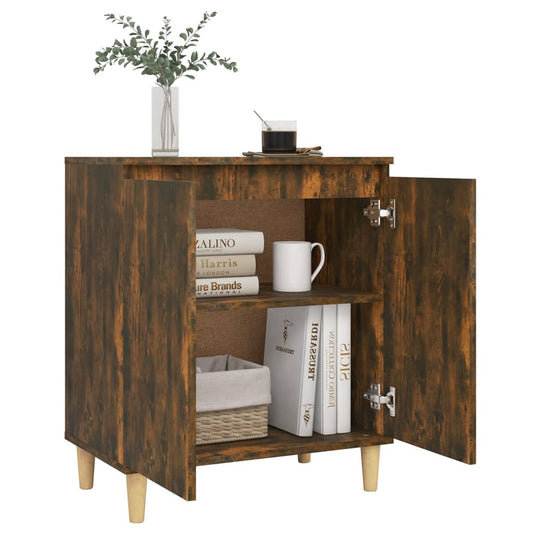 Aparador Madera Contrachapada Color Roble Ahumado 60x35x70 Cm / Vetonek_0