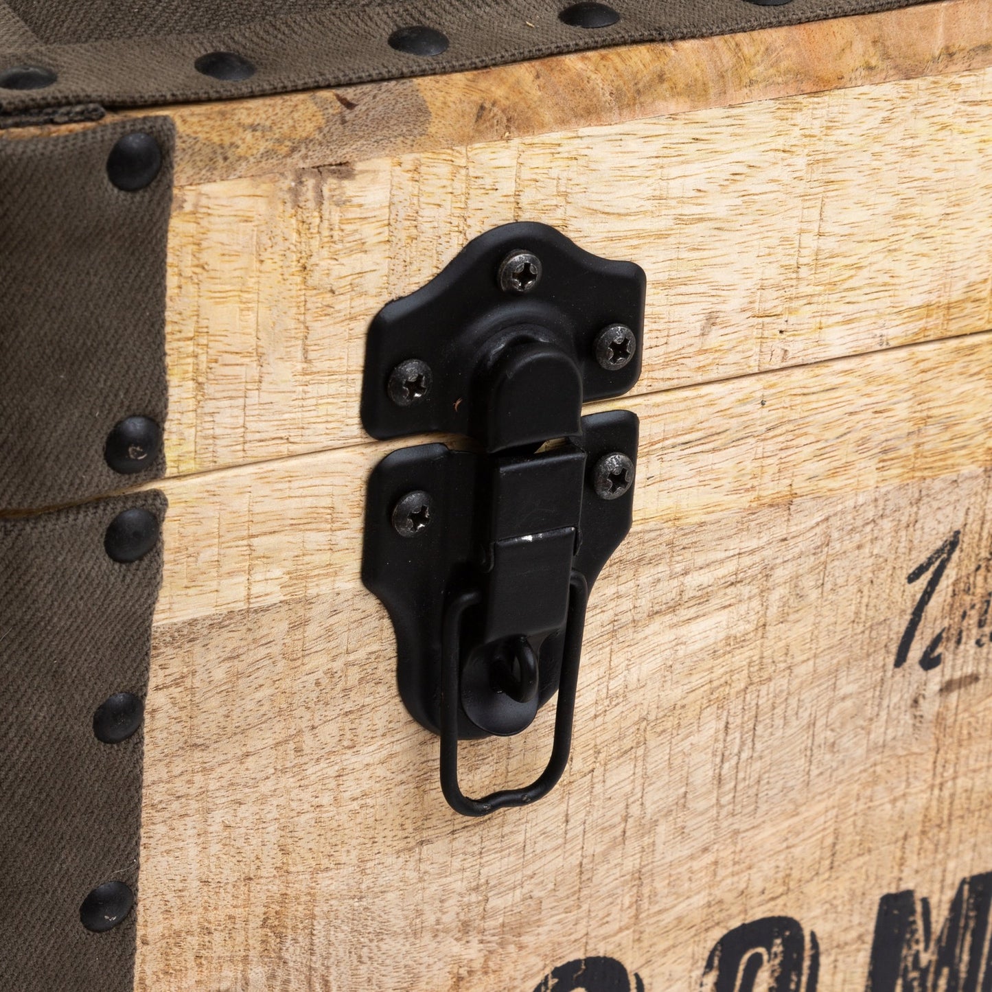 Baúl Puff 'colonial' Gris Topo