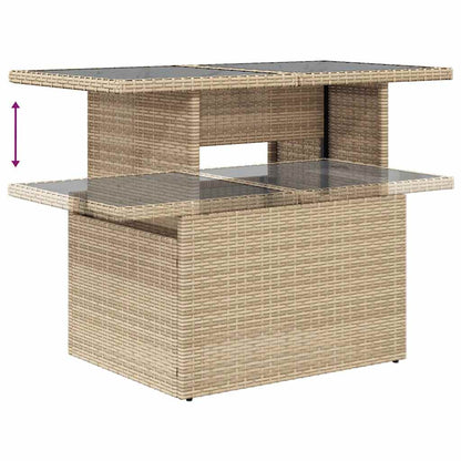 Juego De Sofás Jardín Con Cojines 6 Pzas Ratán Sintético Beige / Vetonek_3