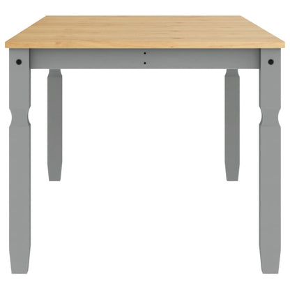 Mesa De Comedor Corona Madera Maciza De Pino Gris 180x90x75 Cm_3