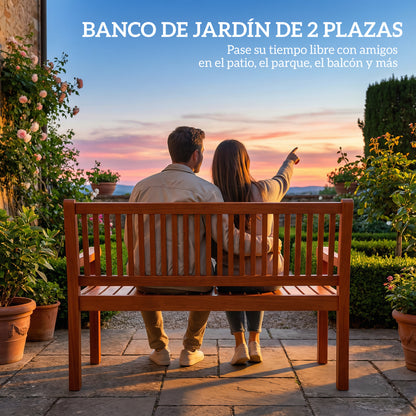 Outsunny Banco De Jardín De Madera_4