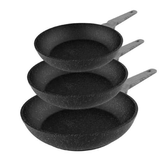 Cecotec Set De Sartenes Set De Sartenes Polka Exclusive 18-22-26 Bucket Set Wood&rock_0