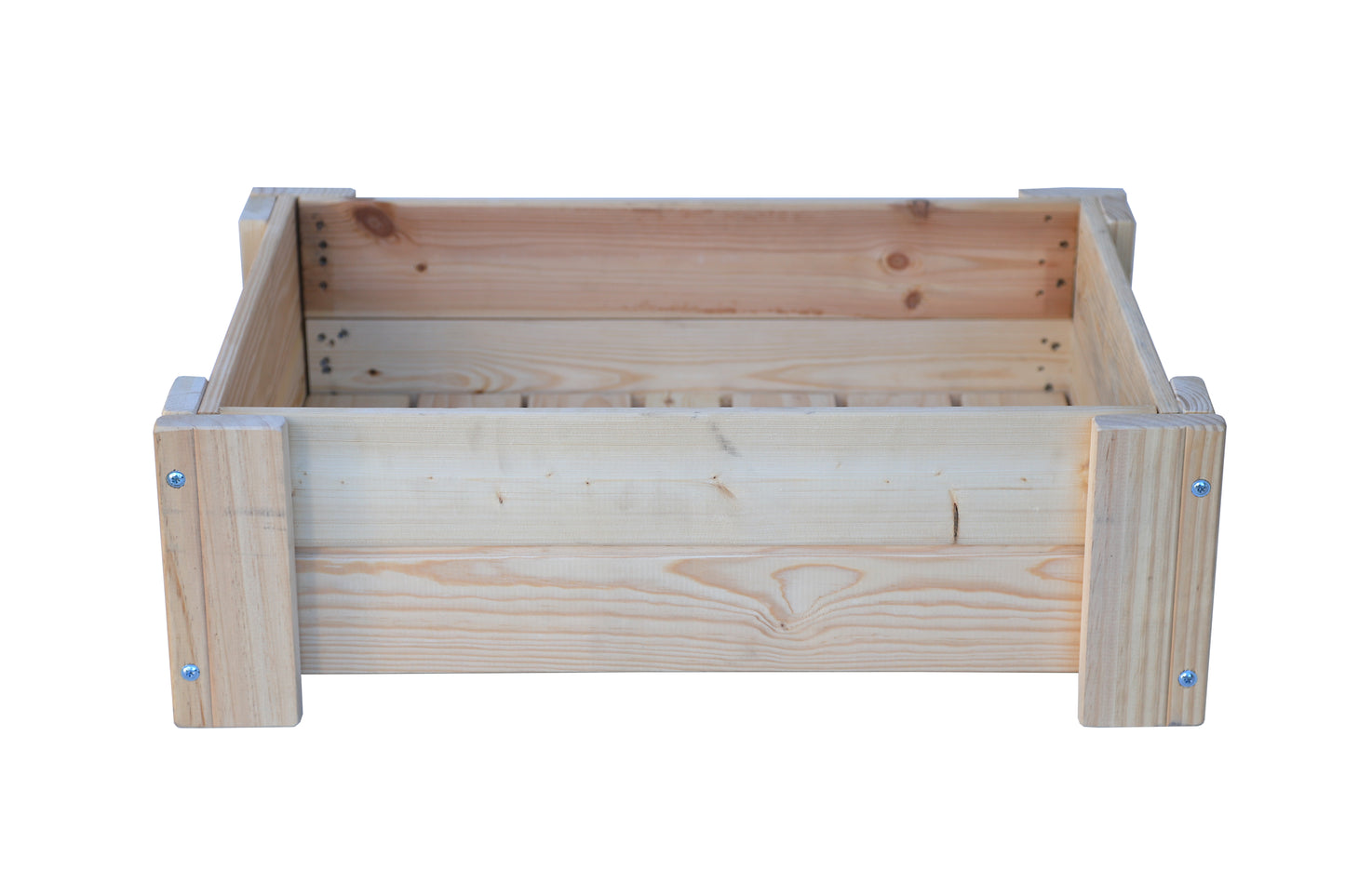 Mesa De Cultivo la Vega De Madera Natural 79 X 56 X 25 Cm 60l + Bolsa Geotextil, Huerto Urbano Para Interior..