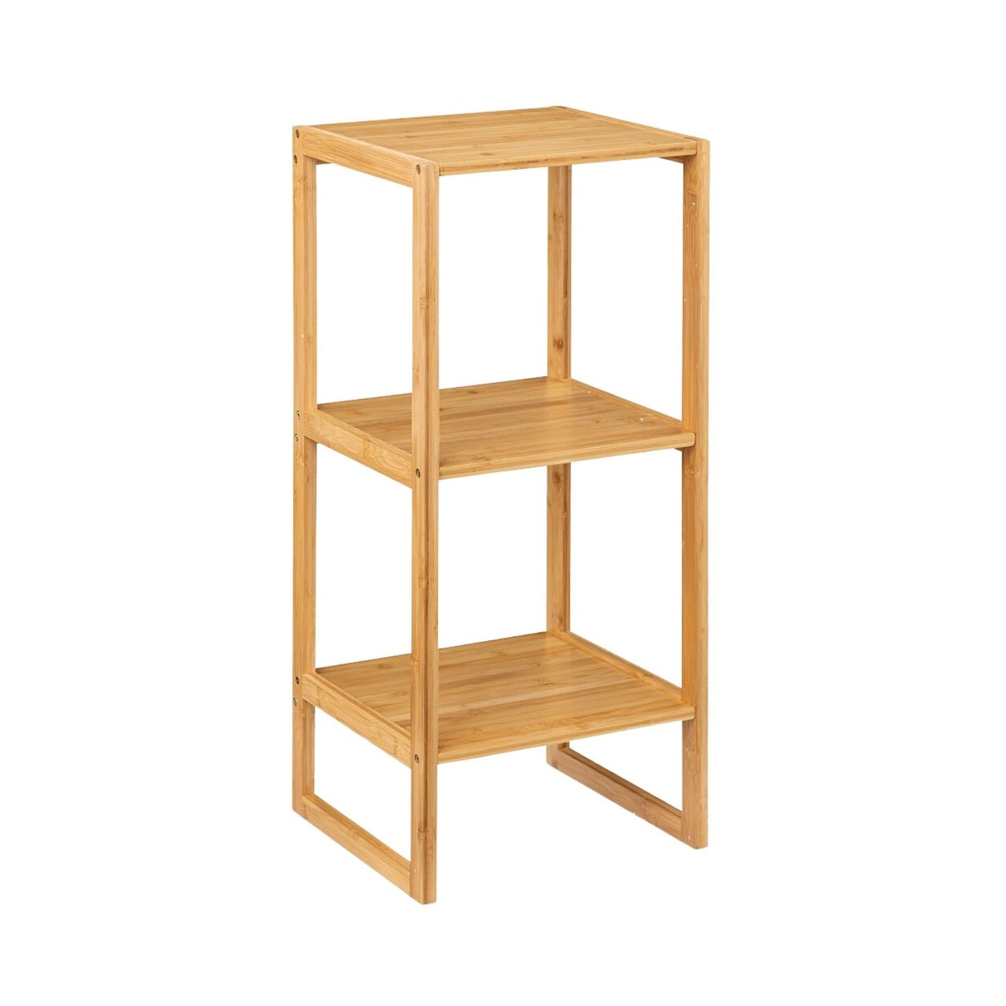 Estantería Modular De Bambú Con 2 Niveles 84x35.1x33.5cm 7house_0