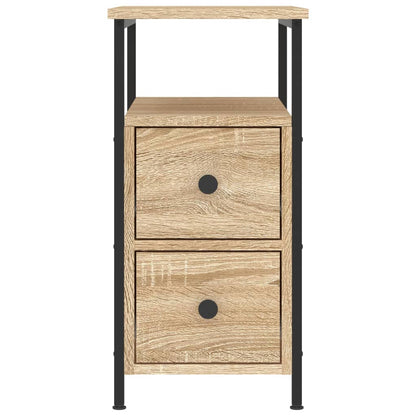 Mesitas Noche 2 Uds Madera Ingeniería Roble Sonoma 30x60x60 Cm_4