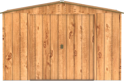 Duramax - Caseta Jardín - Top Hercules 10x8 - Metal  - Color Imitación Madera_5