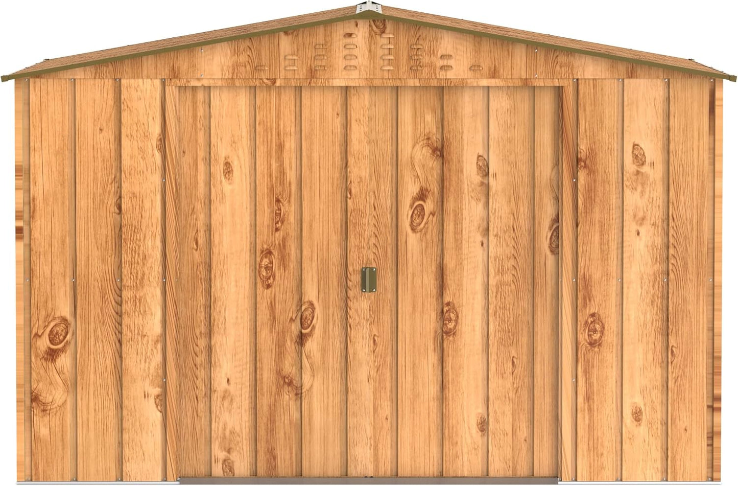 Duramax - Caseta Jardín - Top Hercules 10x8 - Metal  - Color Imitación Madera_5