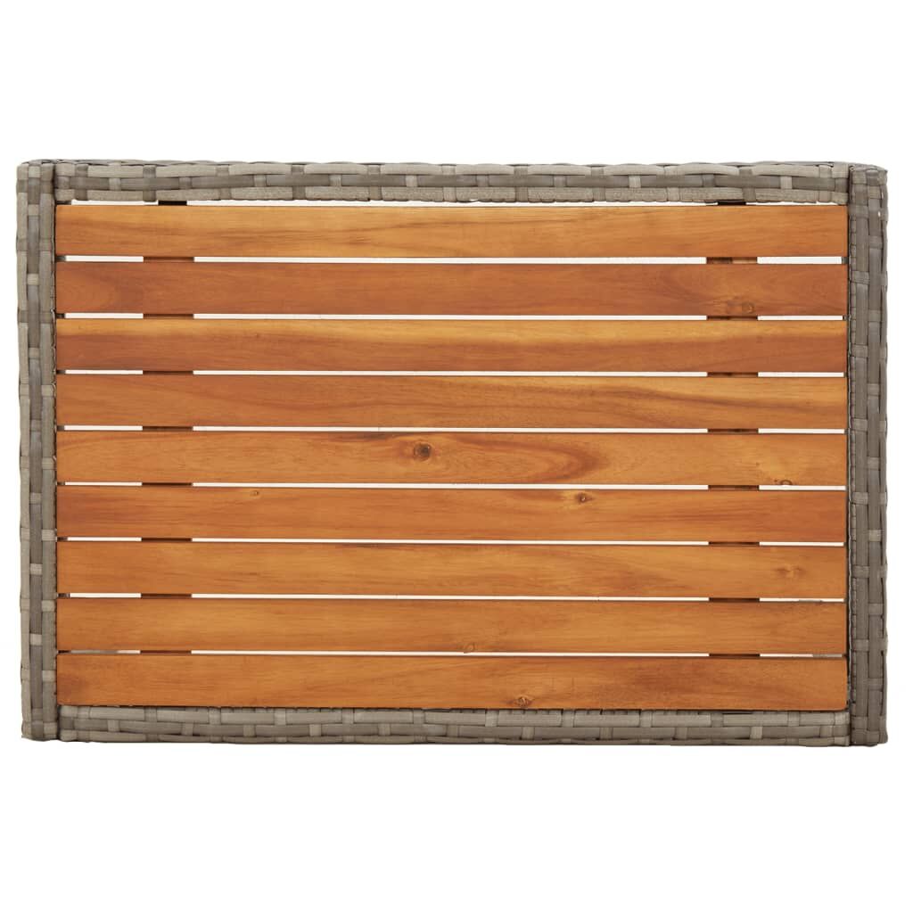 Vidaxl Set De Muebles De Jardín 3 Pzas Y Cojines Ratán Sintético Gris_3