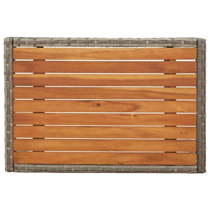 Vidaxl Set De Muebles De Jardín 3 Pzas Y Cojines Ratán Sintético Gris_3