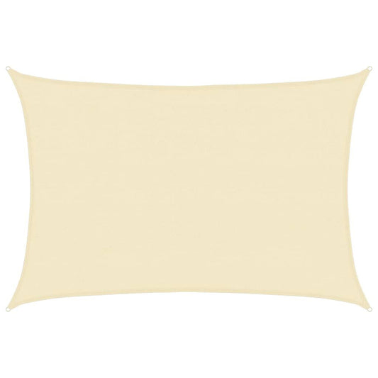 Vidaxl Toldo De Vela Rectangular Hdpe 4x6 M Crema_0