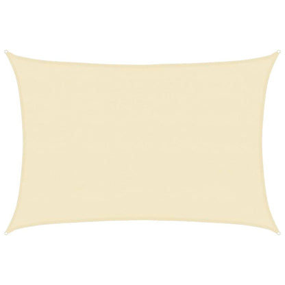 Vidaxl Toldo De Vela Crema Hdpe 160 G/m² 4x5 M_0