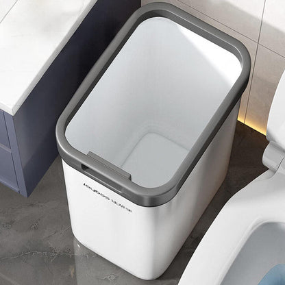 Joybos Cubo De Basura Con Soporte De Pared Abierto Blanco_4