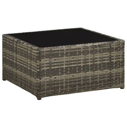 Vidaxl Set De Sofás De Jardín 4 Piezas Y Cojines Ratán Sintético Gris_4